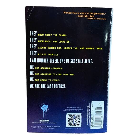 2011 The Power of Six Paperback Novel by Pittacus Lore Book Two of the Series - Picture 3 of 3